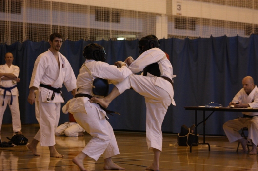 One of numerous pictures of me getting my backside handed to me...